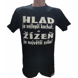 Tričko Hlad je nejlepší kuchař černá