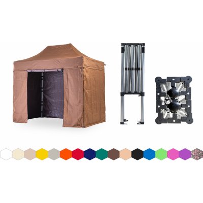 TENTino SMALL HEXAGON 2x3 m 10A - HNĚDÁ – Hledejceny.cz