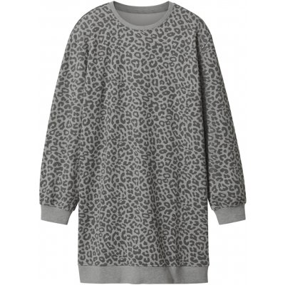 Esmara Dámské mikinové šaty leo/šedá – Sleviste.cz