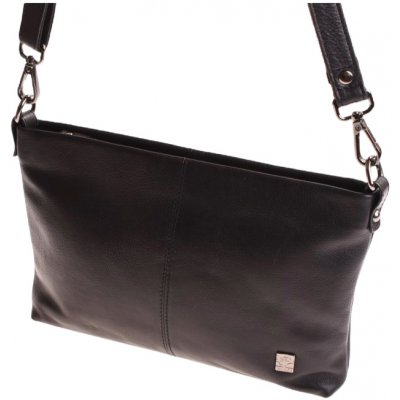 Kubát Kůže malá kožená černá kabelka psaníčko Viky 520012 – Zboží Dáma