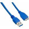 usb kabel 4World 08954 USB 3.0 AM-AF 1,5m, modrý