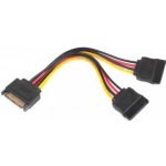 Gembird Kabel SATA napájecí rozdvojka 2x SATA, 15cm – Zboží Živě
