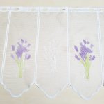 Žakárová záclonka na vitrážku LEVANDULE 45 cm – Hledejceny.cz