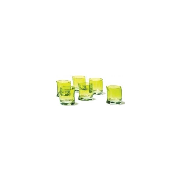 Sklenička Leonardo sklenice Swing jablkově zelená malá sada 6ks 250 ml