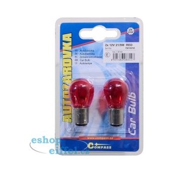 Compass Red P21/5W BaY15d 12V 21/5W
