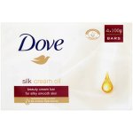 Dove Supreme Fine Silk toaletní mýdlo 4 x 100 g – Zboží Dáma