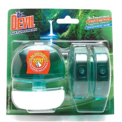 Dr. Devil WC blok Nature Fresh 3 v1 55 ml – Zboží Mobilmania