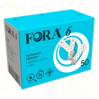 Fora 6 testovací proužky 50 ks – Zbozi.Blesk.cz