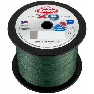 Berkley šňůra X9 Low Vis green 1m 0,30mm 31,5kg – Zboží Dáma