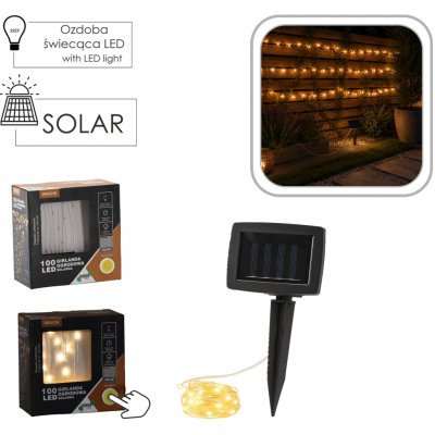 Garden Line Solární LED světelný řetěz Lako 9,9 m teplá bílá – Hledejceny.cz