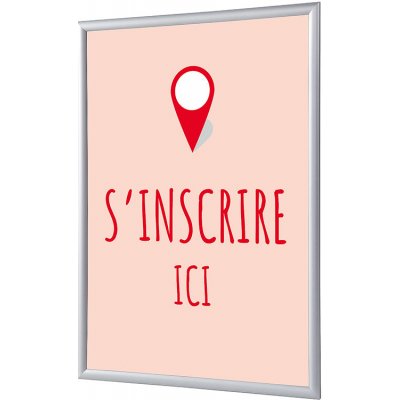 Jansen Display Set klaprámu A4, Přihlášení, červený, francouzština, 241 x 328 mm – Zboží Mobilmania