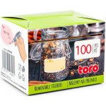 Univerzální nálepky na sklenice TORO 100ks MIX tvarů – Hledejceny.cz