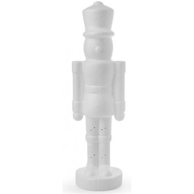 Prima-obchod Vojáček / louskáček 10x35 cm polystyren, barva bílá 122973 – Hledejceny.cz