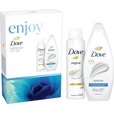 Dove Hydrate sprchový gel 250 ml + deospray 150 ml – Zboží Dáma