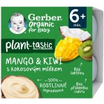 Gerber Organic Mango kiwi kokosové mléko 4 x 90 g​ – Zboží Dáma