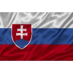 Luxusní saténová vlajka SR 1x1,5 m - Zlaté třásně – Hledejceny.cz