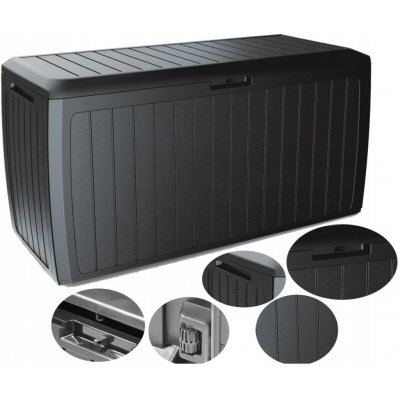 Prosperplast BOXE BOARD 290 l antracit – Zboží Mobilmania