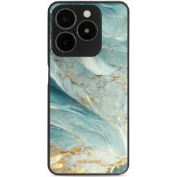 Mobiwear Glossy - Realme C63 - G022G Zelenkavý a zlatavý mramor