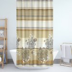 Bellatex Sprchový závěs Květy béžová, 180 x 200 cm – Hledejceny.cz
