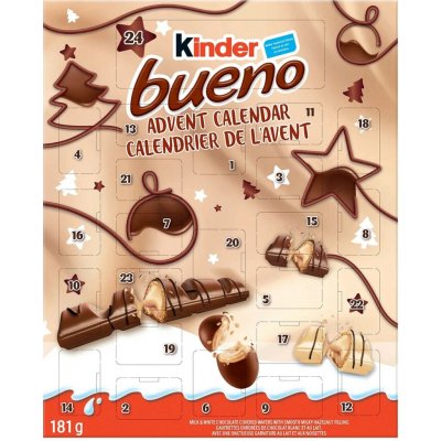 Ferrero Kinder Bueno Mini Adventni Kalendar 24 ks 167g – Zboží Dáma