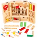 Kinderplay dřevěný box s nářadím pro děti 38ks