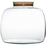 ecoglassworks Skleněná dóza Scilla s korkovým špuntem, 22x30 cm - Zachraň Produkt – Hledejceny.cz