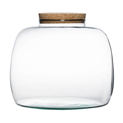 ecoglassworks Skleněná dóza Scilla s korkovým špuntem, 22x30 cm - Zachraň Produkt – Hledejceny.cz
