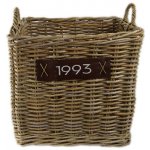 Ego Dekor Indonesian Ratan Koš na dřevo na kolečkách 52 x 55 x 50 cm – Zbozi.Blesk.cz