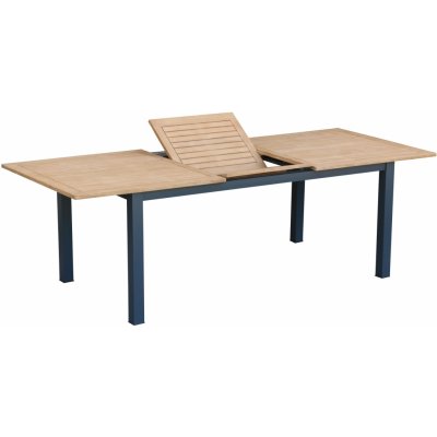 Sunfun Zahradní stůl Carina, 180–240 × 100 × 75 cm, hliník, dřevo z akácie – Zbozi.Blesk.cz