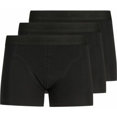 Jack & Jones boxerky 12127816 black 3Pack – Zboží Mobilmania