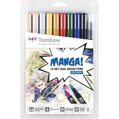 Fixy Tombow - oboustranné 10 ks - Shonen TABT-10C-MA – Hledejceny.cz
