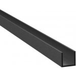 Hahn Steel Hliníkový U profil AL 20x12x2mm, T8, L2950mm, černý – Zboží Mobilmania