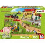 SCHMIDT Schleich Farma s prodejním stánkem + figurka Schleich 100 dílků – Zboží Mobilmania