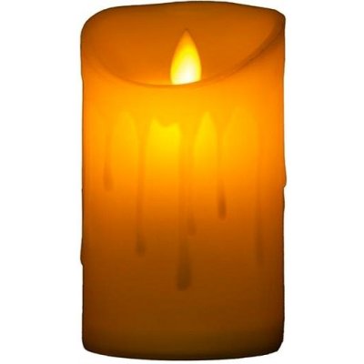 Emocio LED čajová svíčka tančící plamen 75 × 125 mm – Zboží Dáma