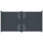 G21 Marion 350x173 cm dvoukřídlá, antracitová – Hledejceny.cz