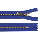 WICO Kovový zip no.3 nerozepínací 22cm královsky modrý (zlaté zoubky) – Hledejceny.cz
