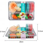 Alltoys Kuchyňská sada nádobí s odkapávačem a krájecí zelenina – Zboží Dáma