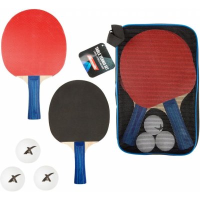 Teddies Sada na stolní tenis 2 pálky 26cm + 3 míčky v pouzdře – Zbozi.Blesk.cz