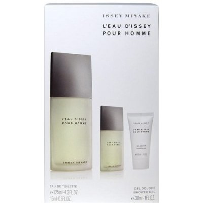 Issey Miyake L'Eau D'Issey Pour Homme EDT 125 ml + EDT 15 ml + sprchový gel 30 ml dárková sada