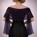 Společenská šála fialová – Zboží Dáma