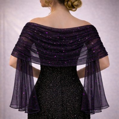 Společenská šála fialová – Zboží Dáma