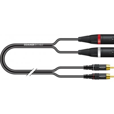 Sommer Cable IC Onyx 2x0,25qmm, Black, 2,50m – Hledejceny.cz