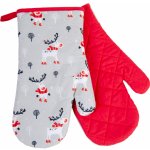 Vánoční kuchyňské rukavice chňapky RUDOLPHO šedá 18x30 cm 100% bavlna ESSEX – Hledejceny.cz