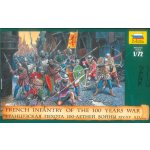 Zvezda Wargames AoB figurky 8053 French Infantry of the 100 Years War 1:72 – Zboží Dáma