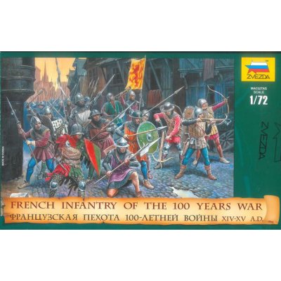 Zvezda Wargames AoB figurky 8053 French Infantry of the 100 Years War 1:72 – Zbozi.Blesk.cz