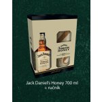 Jack Daniel's Honey 35% 0,7 l (dárkové balení ručník) – Zboží Dáma