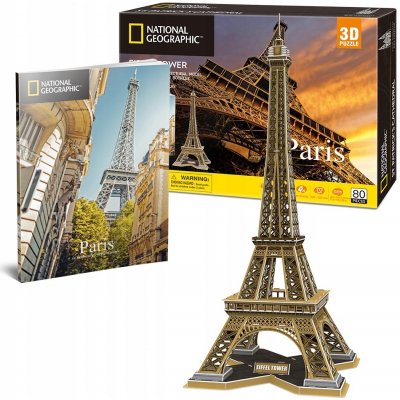 CubicFun 3D puzzle National Geographic: Eiffelova věž 80 ks – Zboží Dáma