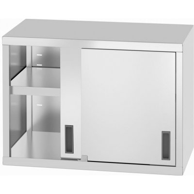 Gastrofans Závěsná skříňka s posuvnými dvířky, svařovaná, hloubka 400 mm, 800x400x(H)600mm – Zboží Mobilmania