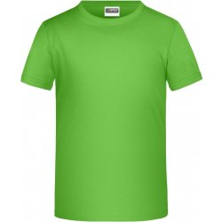James Nicholson dětské chlapecké tričko Basic Boy zelená limetková