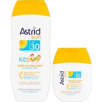 Astrid Sun Kids SPF30 mléko na opalování 200 ml + Astrid Sun SPF10 hydratační mléko na opalování 80 ml dárková sada – Hledejceny.cz